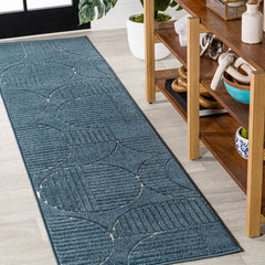 Nordby Geometric Arch Scandi Striped Area Rug - Rugs