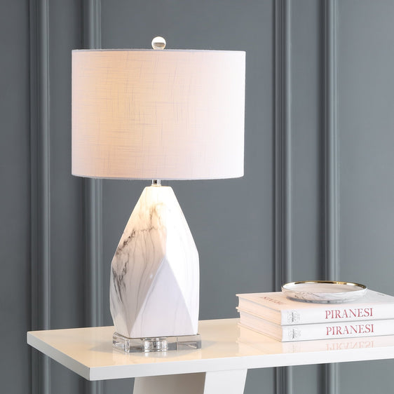 Oslo-Ceramic-Marble/Crystal-LED-Table-Lamp-Table-Lamps