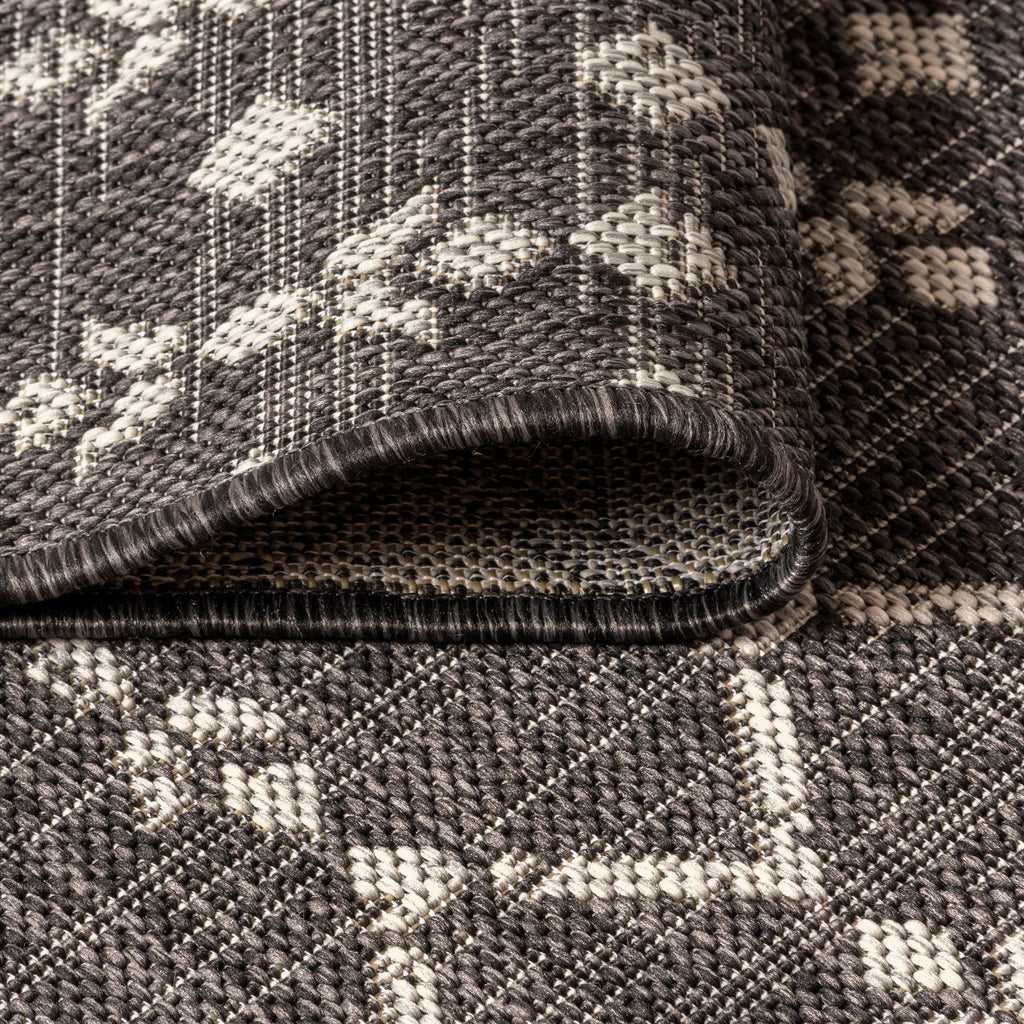 Ourika Moroccan Geometric Textured Weave Indoor/Outdoor Area Rug - Rugs