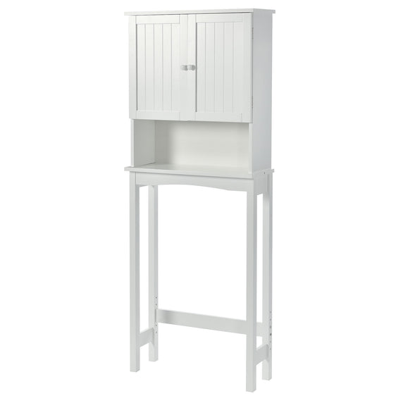Over The Toilet Bathroom Cabinet with Shelf and Two Doors - Storage and Organization