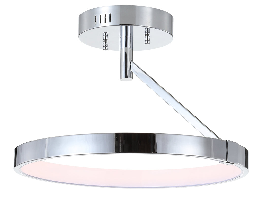 Owen Dimmable Integrated LED Metal SemiFlush Mount - Ceiling Lights