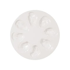 Oyster Serving Plate, White - kitchen