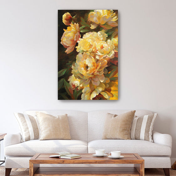 Peonies for Springtime Canvas Giclee - Wall Art