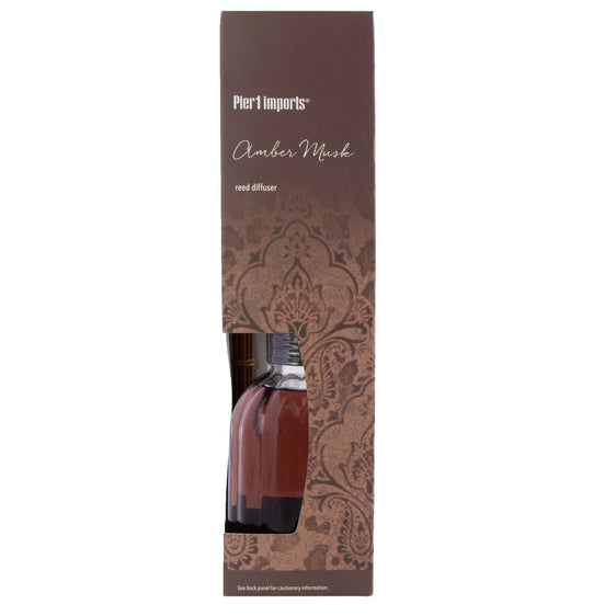 Pier 1 Amber Musk Reed Diffuser 10 oz - Reed Diffusers