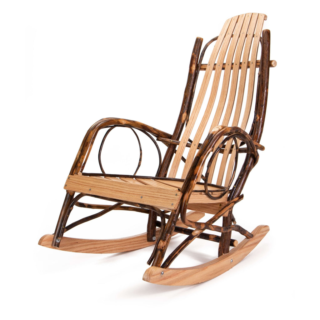 Pier-1-Amish-Handmade-Hickory-and-Oak-Children's-Rocking-Chair-Furniture