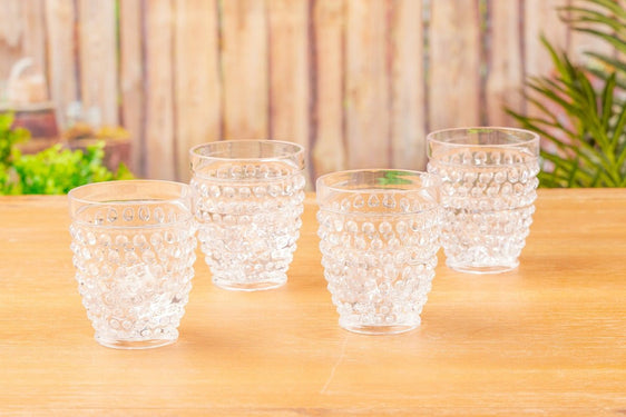 Pier 1 Emma Clear Acrylic 13 oz Drinking Glasses, Set of 4 - Drinkware Sets