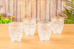 Pier 1 Emma Luster Acrylic 13 oz Drinking Glasses, Set of 4 - Drinkware Sets