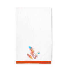 Pier 1 Feather Embroidery Dish Towel - Dish Towels