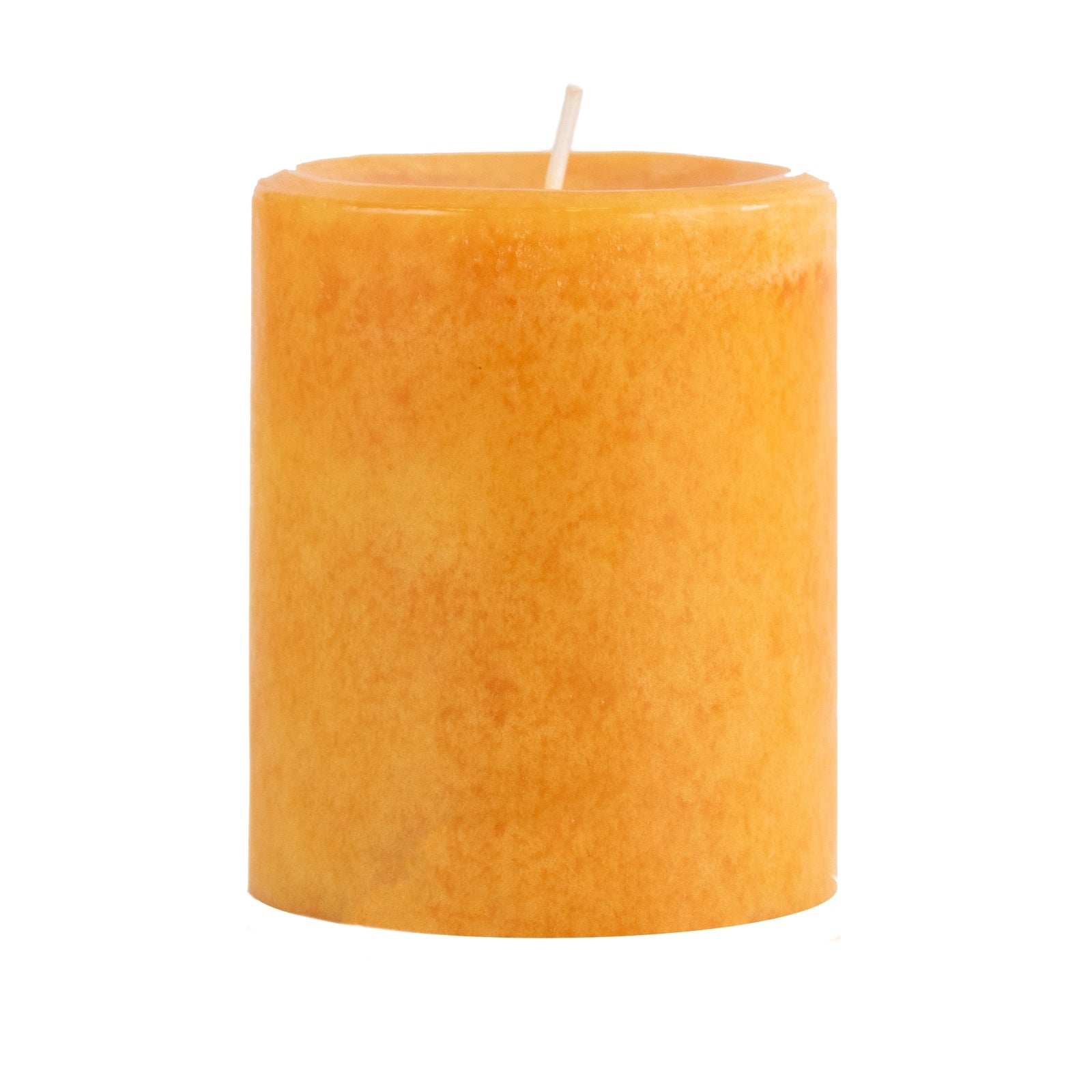 Pier 1 Ginger Peach® Mottled 3x4 Pillar Candle - Pillar Candles