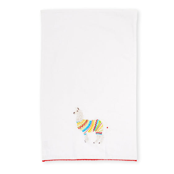 Pier 1 Llama Embroidery Dish Towel - Dish Towels