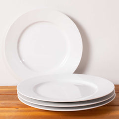 Pier-1-Luminous-Porcelain-White-Dinner-Plates,-Set-of-4-Dinner-Plates
