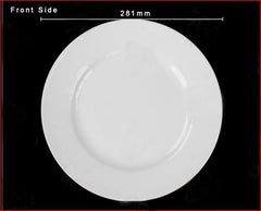 Pier 1 Luminous Porcelain White Dinner Plates, Set of 4 - Dinner Plates