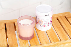 Pier 1 Pink Champagne 8oz Boxed Soy Candle - Jar Candles