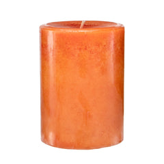 Pier 1 Pumpkin Spice 3x4" Mottled Pillar Candle - Pillar Candles