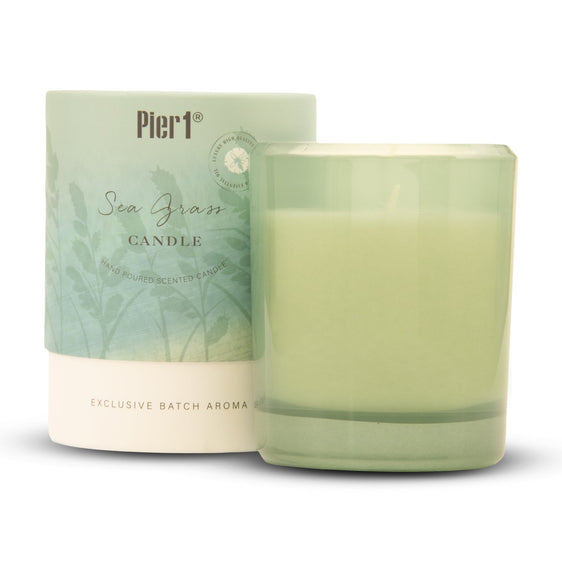 Pier 1 Sea Grass 8oz Boxed Soy Candle - Jar Candles