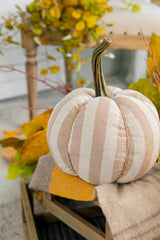 Pier-1-Taupe-Striped-Fabric-Weighted-Pumpkin-Fall-Decor