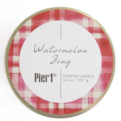 Pier 1 Watermelon Zing Filled 3-Wick 14oz Candle - 3-Wick Candles