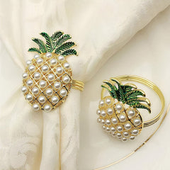 Pineapple Napkin Rings, Set of 6 - Napkin Rings