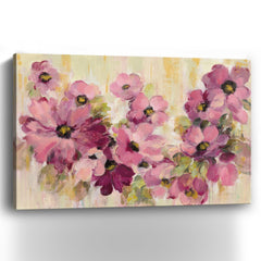 Pink and Green Bloom Canvas Giclee - Wall Art