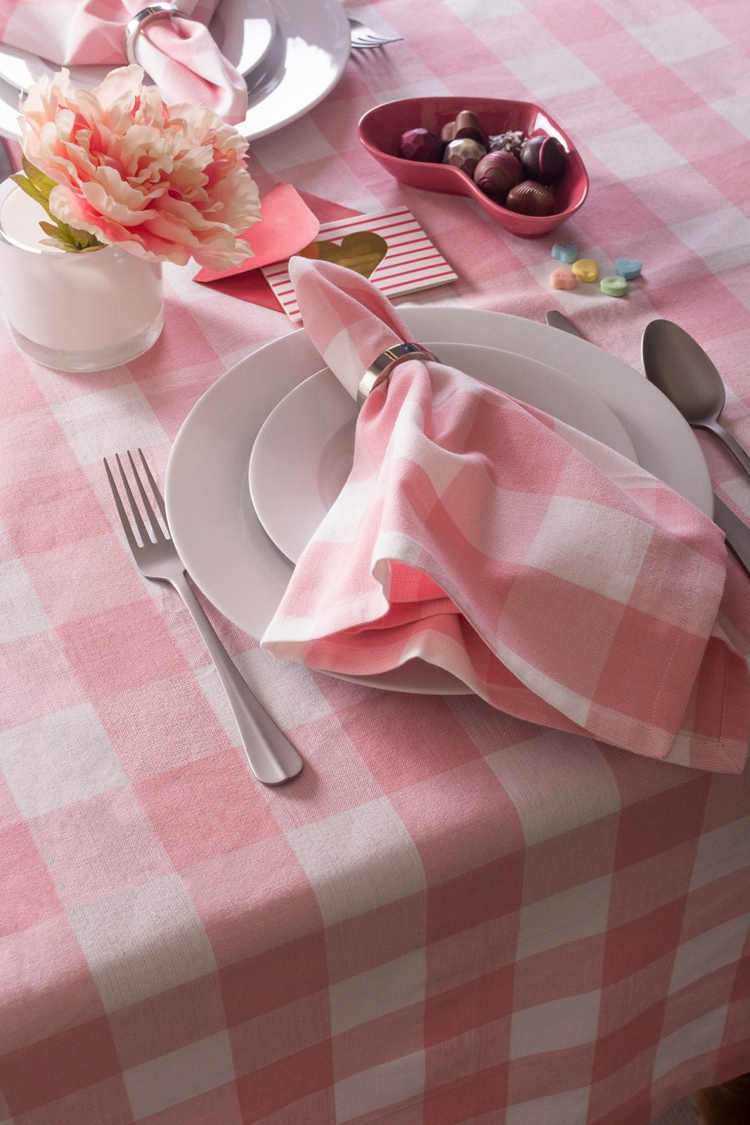 Pink Buffalo Check Tablecloth 60x120 - Tablecloths