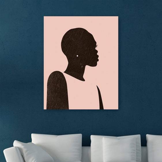 Pink Silhouette II Canvas Giclee - Wall Art