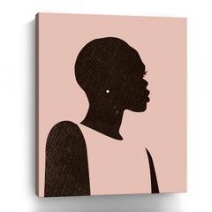 Pink Silhouette II Canvas Giclee - Wall Art