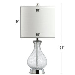Playa Metal/Bubble Glass LED Table Lamp - Table Lamps