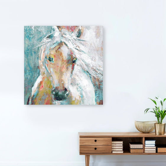 Playful Pony Canvas Giclee - Wall Art