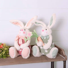 Plush Easter Rabbit Shelf Sitter, Set of 2 - Decor