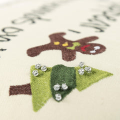 Print And Embroidery Cotton Duck (100% Cotton) Sentiment Pillow - Decorative Pillows