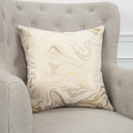 Printed Cotton Abstract Decorative Throw Pillow - Decorative Pillows