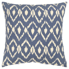 Printed Cotton Ikat Pillow Cover - Decorative Pillows