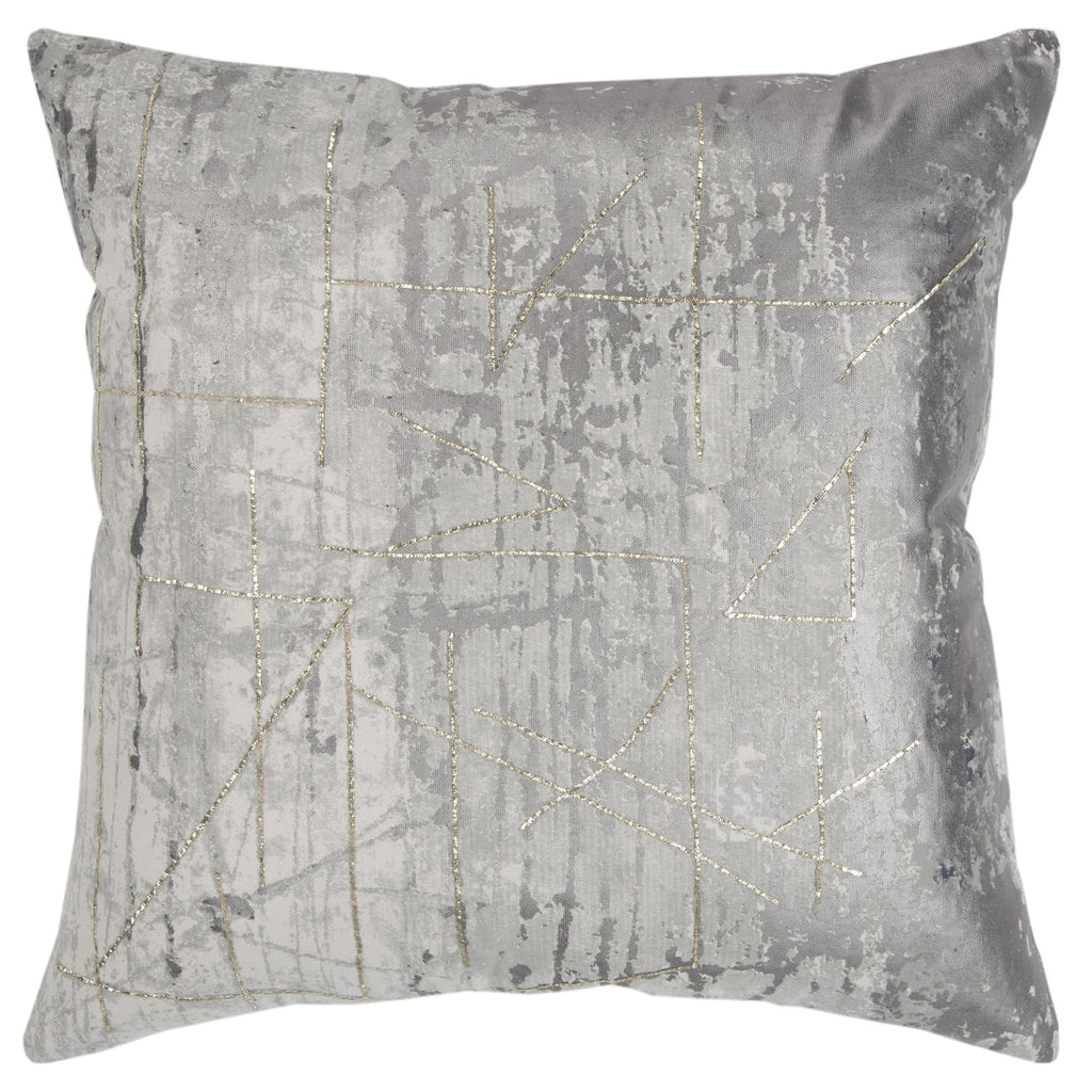 Printed Knife Edge Cotton Abstract Pillow Cover - Decorative Pillows