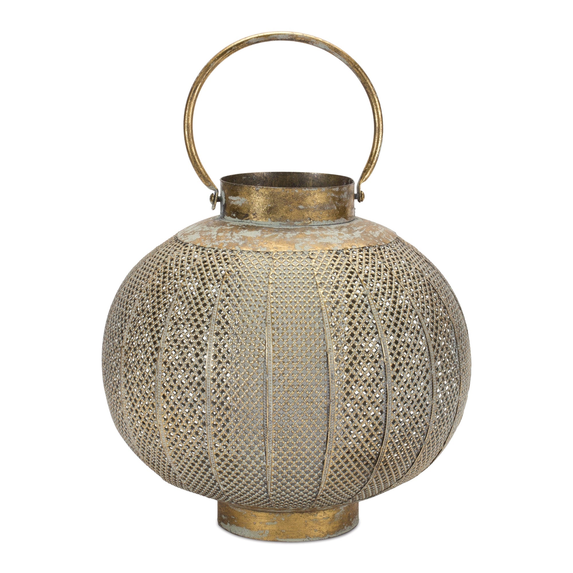 Punched Metal Candle Holder 11.5"H - Candles and Accessories
