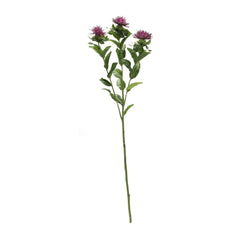 Purple Thistle Floral Spray, Set of 6 - Faux Florals