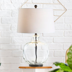 Rae Glass/Metal LED Table Lamp - Table Lamps