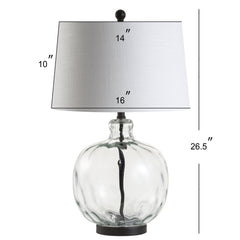 Rae Glass/Metal LED Table Lamp - Table Lamps