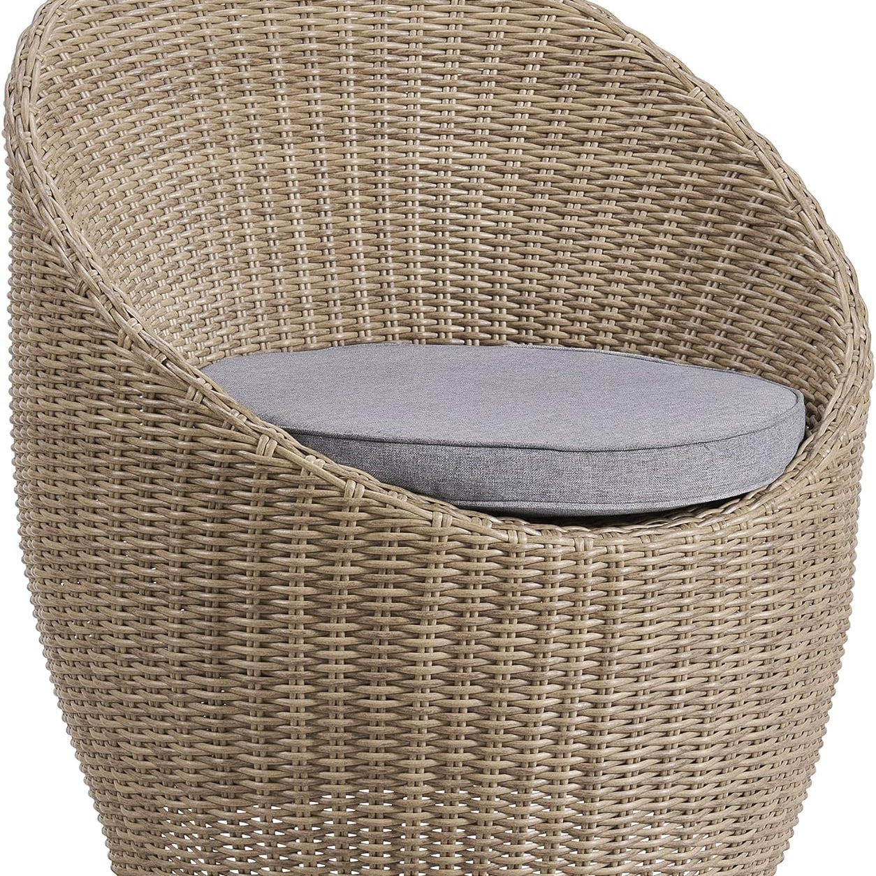 Rattan Brown Strafford All-weather Wicker Outdoor Set with Two Chairs and 18" Cocktail Table - Outdoor Seating