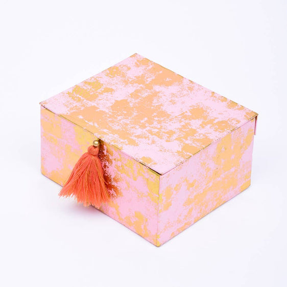 Rectangle Box / Set of 4 Pcs / Pink - Storage and Organization