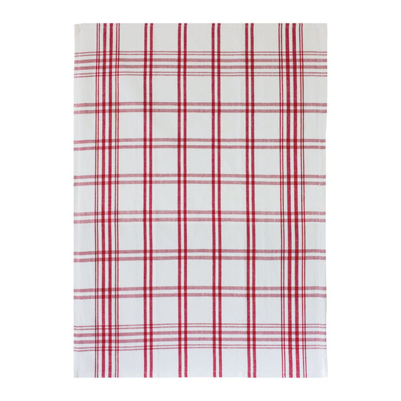 Red Striped Tea Towel, Set of 3 - Kitchen Towels