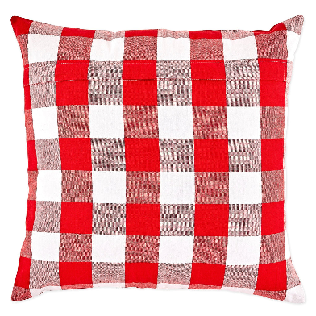 Red & White Gingham Buffalo Check Pillow Covers 18x18, Set of 4 - Pillow Covers