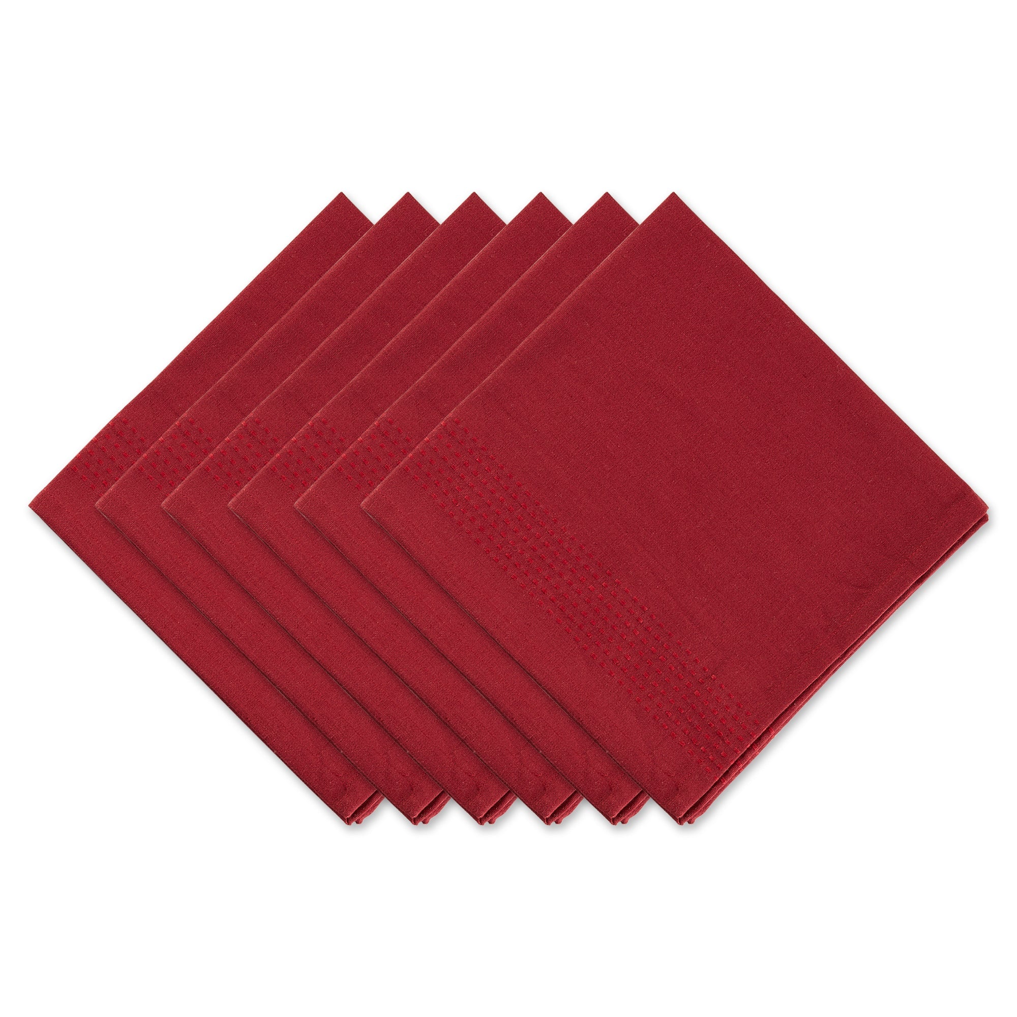 Redwood Harvest Dobby Stripe Napkins, Set of 6 - Napkins