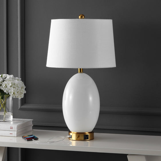 Reese-Outlet-Contemporary-Style-Iron/Glass-LED-Table-Lamp-with-USB-Charging-Port-Table-Lamps