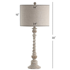 Regent Rustic Resin LED Table Lamp - Table Lamps