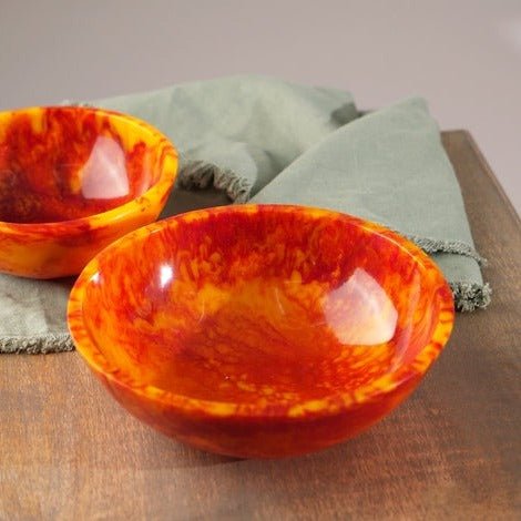 Resin Decorative Bowl - Orange - Bowls