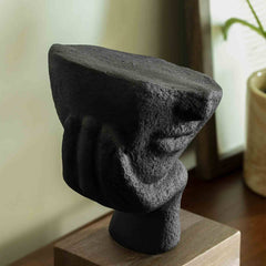 Restive Face Ecomix Sculpture - Black - Decorative Accessories