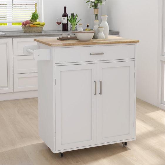 Rolling-Kitchen-Island-with-Towel-Rack-and-Rubber-Wood-Table-Top-Kitchen-Carts