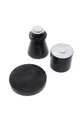 Round Black Marble Coffee Side Table - Side Tables