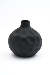 Round Black Vase - Vases