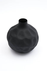 Round Black Vase - Vases